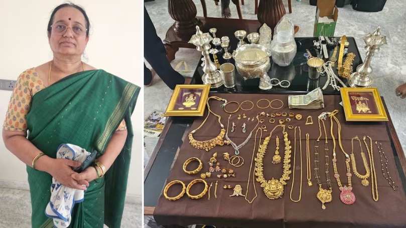 आय से अधिक संपत्ति मामले में 10 सरकारी अधिकारियों पर छापेमारी, AEO पुष्पा के घर से भारी मात्रा में सोना और नकदी बरामद