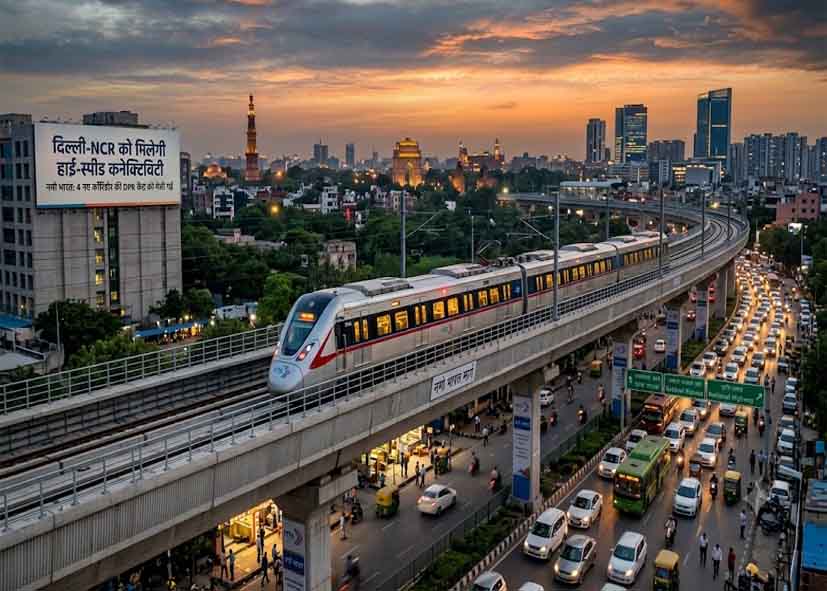 दिल्ली-NCR को मिलेगी हाई-स्पीड कनेक्टिविटी, चार नए नमो भारत कॉरिडोर की DPR केंद्र को भेजी गई