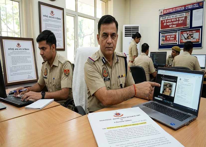 अभद्र कंटेंट को लेकर दिल्ली पुलिस का बड़ा एक्शन, X से यूजर्स की पहचान बताने को कहा