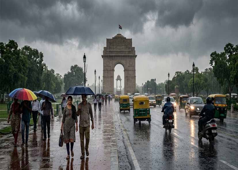 Delhi Rain Alert: राजधानी में आज भी बरसेंगे बादल, मौसम विभाग ने जारी किया येलो अलर्ट