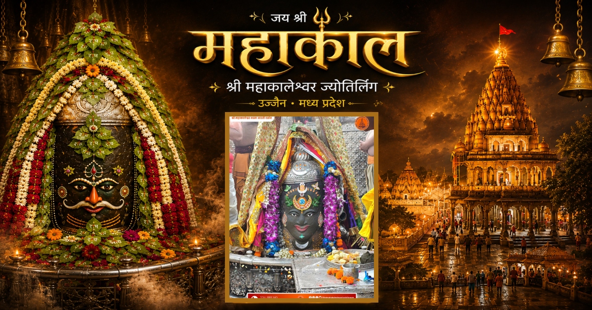 26 जुलाई महाकाल भस्म आरती: चंद्र और बिल्वपत्र से बाबा का आलौकिक श्रृंगार, यहां कीजिए दर्शन