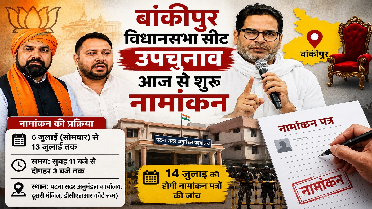 बांकीपुर उपचुनाव के लिए आज से नामांकन शुरू, कलेक्ट्रेट में सुरक्षा के कड़े इंतजाम, धारा 163 लागू