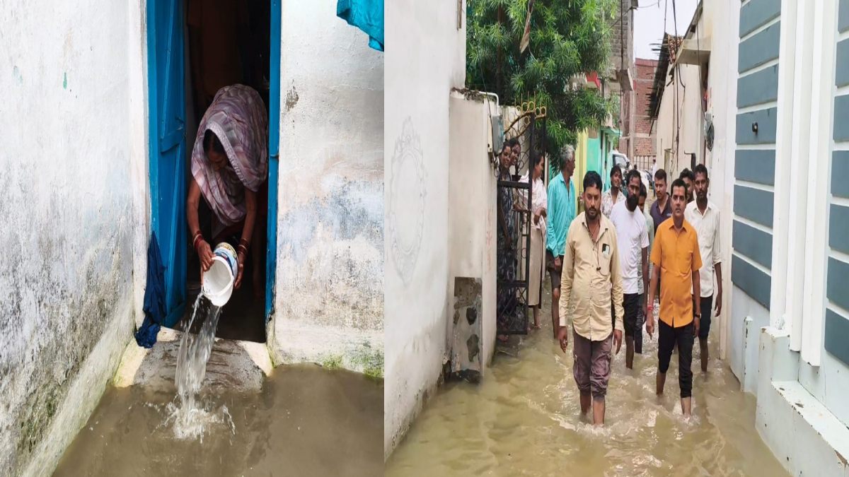 बारिश में ड्रेनेज व्यवस्था फेल: घरों के भीतर 2 फीट तक भरा पानी, जनजीवन अस्त-व्यस्त, सीएमओ ने स्थिति का लिया जायजा