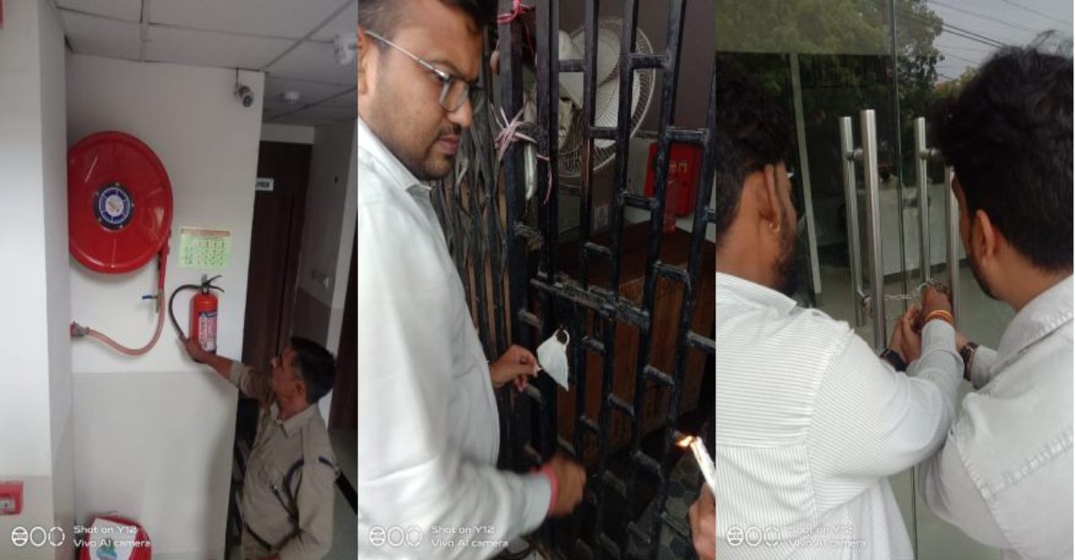 अग्नि सुरक्षा नियमों की अनदेखी पर नगर निगम का बड़ा एक्शन, एलन इंस्टीट्यूट समेत 6 कोचिंग संस्थान सील