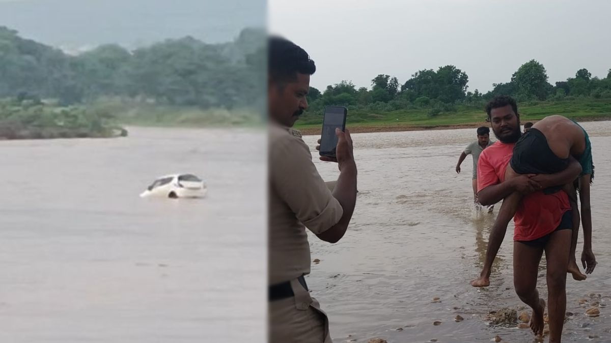 CG News : उफनते नाले में कार बही, इधर अरपा नदी में तैरता मिला युवक का शव