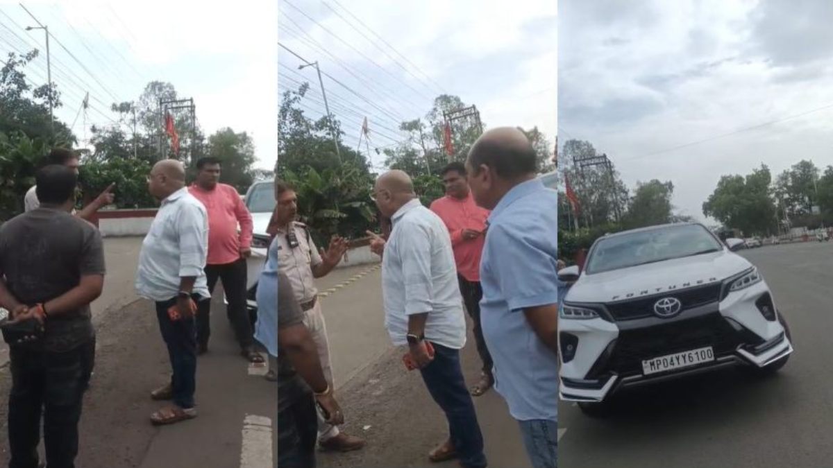 ट्रैफिक पुलिस और BJP नेता में बीच सड़क तीखी बहसः TI को दी गाड़ी रोकने पर सस्पेंड कराने की धमकी, वीडियो वायरल