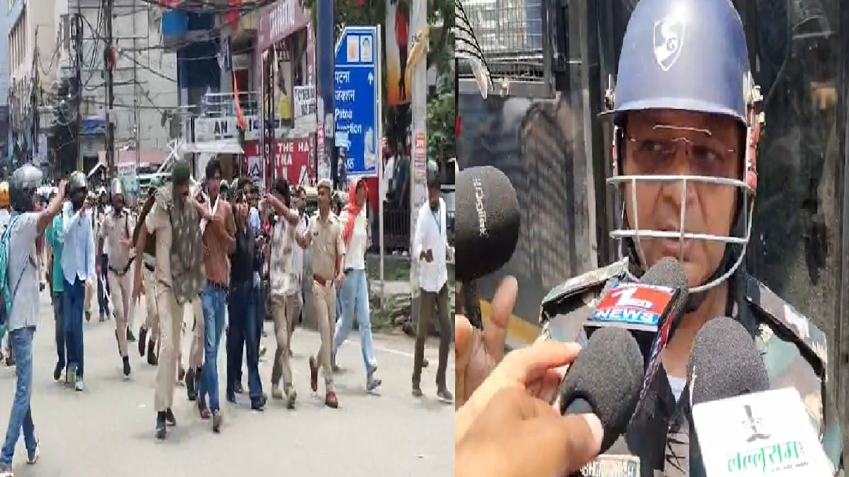 बिहार बंद के दौरान पटना में भारी बवाल, पुलिस पर पथराव, कई छात्र गिरफ्तार
