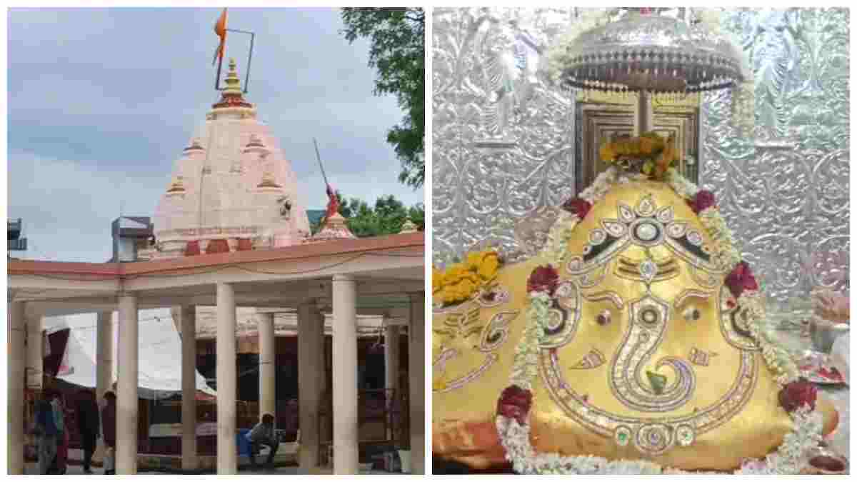 चांदी की आभा से चमका श्री चिंतामण गणेश मंदिर का गर्भगृह: गुप्त दानदाता ने मंगलमूर्ति को भेंट की 41 किलो चांदी, साज-सज्जा देखने श्रद्धालुओं में उत्साह 