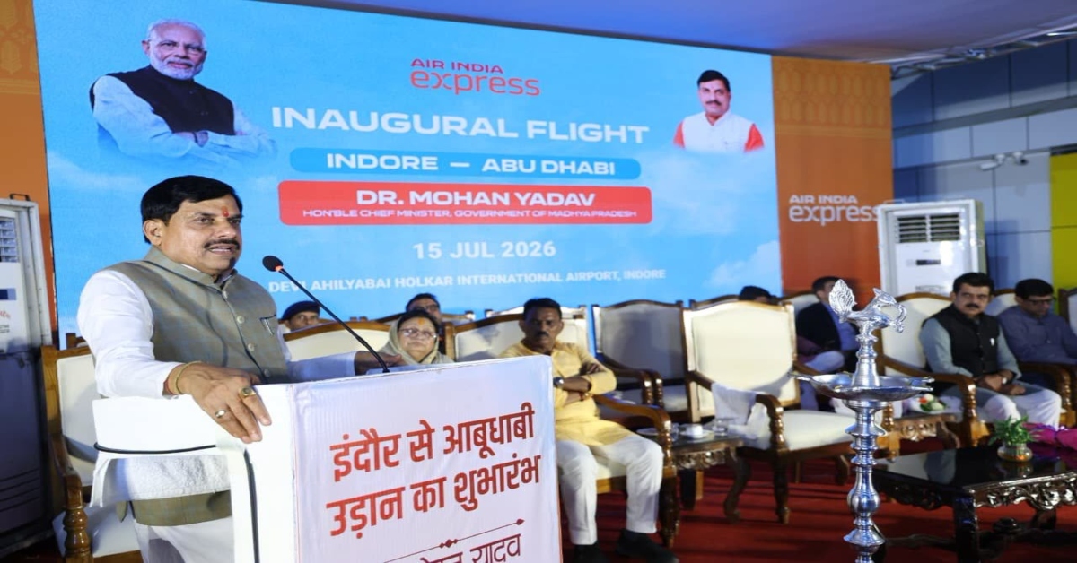 इंदौर से अबू धाबी के लिए सीधी ‘उड़ान’: CM मोहन यादव ने दिखाई हरी झंडी; 7 घंटे का सफर अब सिर्फ 3 घंटे में