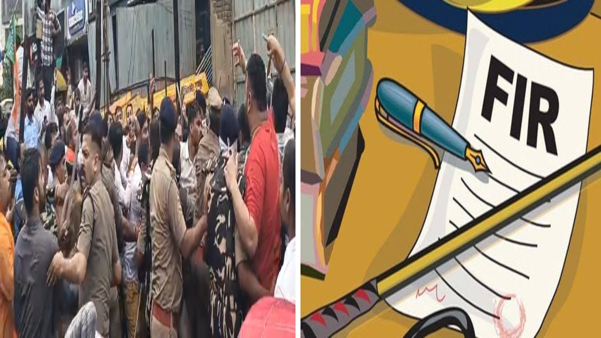 भाजपा के घेराव के दौरान हिंसा: कांग्रेस के 12 नेताओं समेत अन्य पर FIR, कांच की बोतल और पत्थर फेंकने का आरोप