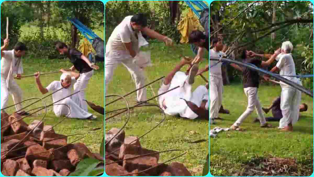 जमीन के टुकड़े ने तोड़ दिए रिश्ते: भाइयों में हुआ विवाद, बुजुर्ग पर की थप्पड़ और डंडे की बरसात, Video देख कांप उठेगा कलेजा