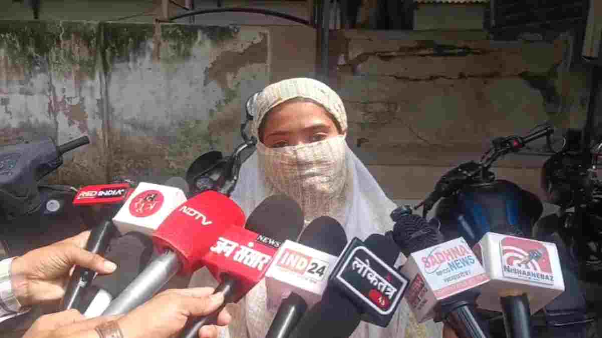 नाना पटवारी के समर्थन में एसपी ऑफिस पहुंची युवती, बोली- ‘सभी आरोप झूठे, राजनीति के लिए रची जा रही साजिश’