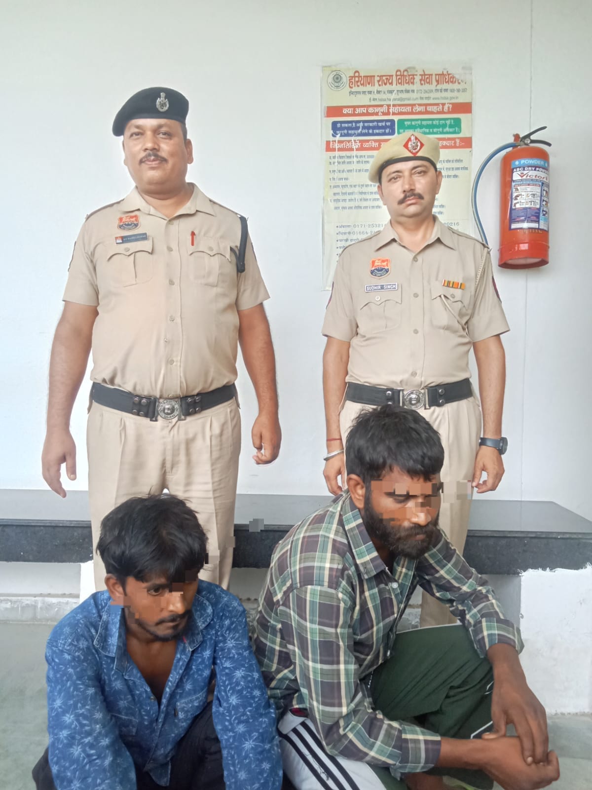 करनाल में निर्माण स्थल से सरिया और एचटी लाइन का सामान चोरी करने वाले दो आरोपी गिरफ्तार, चोरीशुदा सामान बरामद