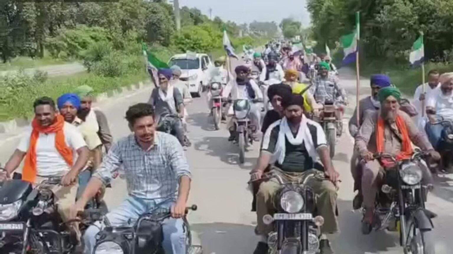 चंडीगढ़ में किसानों की विशाल बाइक रैली, 23 जिलों से पहुंचे किसान; कई मार्ग डायवर्ट, स्कूलों में छुट्टी