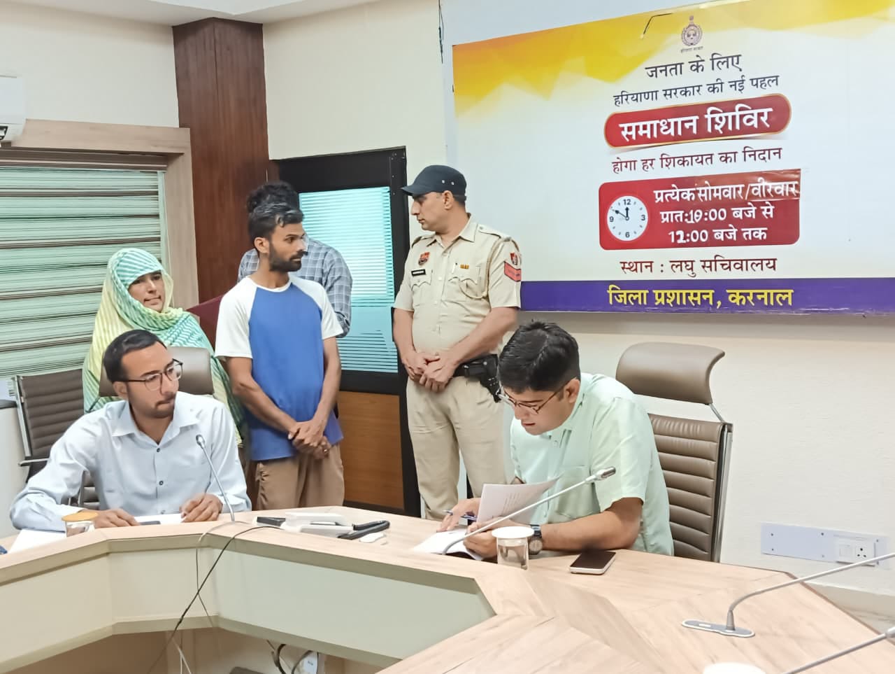 समाधान शिविरों से बढ़ा जनता का भरोसा, करनाल में 7 शिकायतों पर डीसी ने दिए त्वरित समाधान के निर्देश