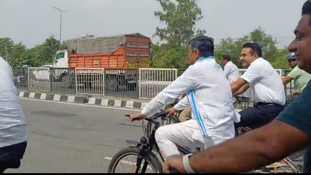 पानीपत में साइकिल पर निकले शिक्षा मंत्री महिपाल ढांडा, बोले- हरियाणा के इतिहास में दर्ज होगी पहली हाइड्रोजन ट्रेन