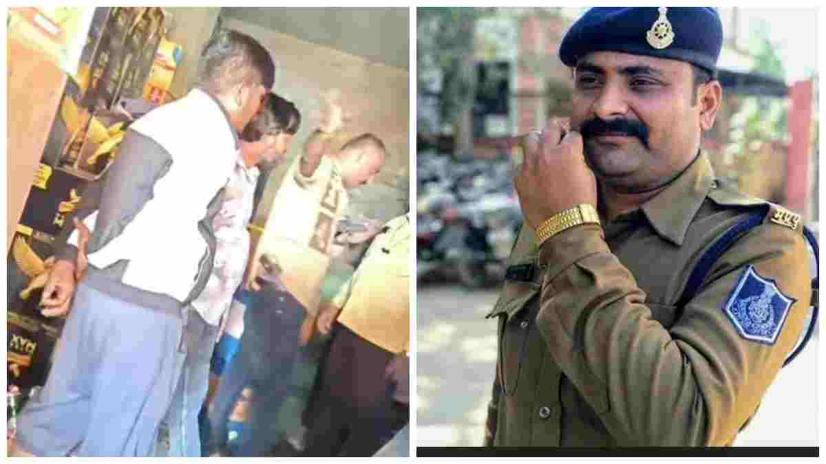 Exclusive:कमर में पिस्टल, सिर पर नशा और खाकी की गुंडागर्दी! ‘फ्री की दारू’ ना मिलने पर हेड कांस्टेबल ने काटा गदर, Video वायरल 