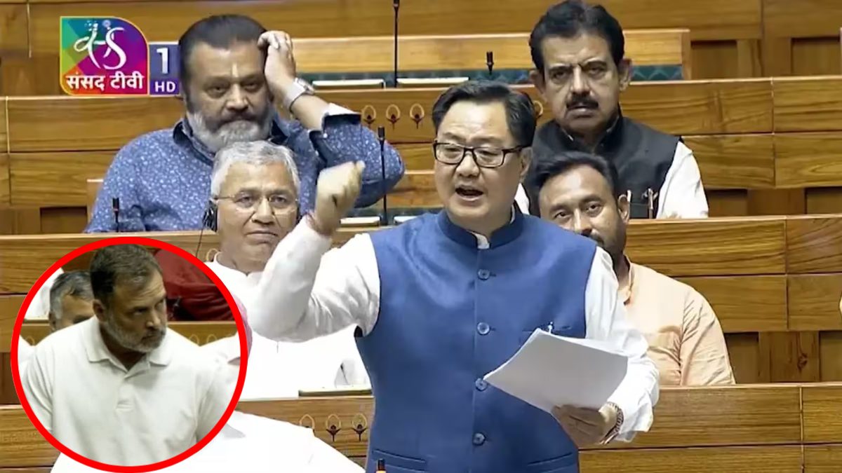 किरेन रिजिजू ने राहुल गांधी को चेतावनी दी: पेपर लीक बिल पर चर्चा के दौरान बार-बार असंसदीय भाषा का इस्तेमाल किया तो भड़के, बोले- माफी मांगें