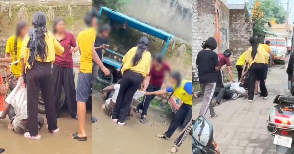 मनचले की ‘ऑन द स्पॉट’ खातिरदारी! लड़कियों ने चप्पलों से कूटकर निकाला जुलूस; सोशल मीडिया पर वीडियो वायरल!