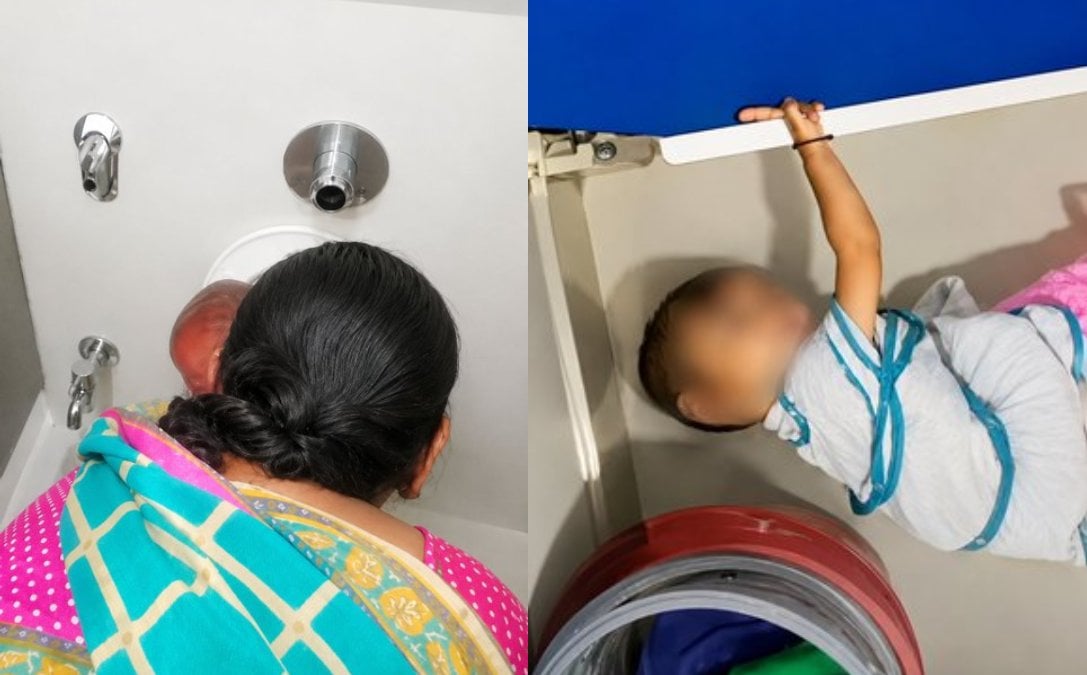 बेंगलुरु डे-केयर में मासूम से क्रूरता! टॉयलेट जेट से मुंह पर पानी डाला, वॉशिंग मशीन में बैठाया ; वीडियो वायरल