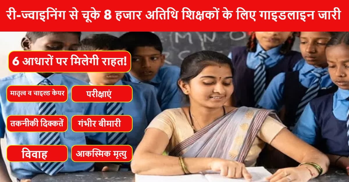 MP Guest Teachers: 90% अटेंडेंस न होने से रुकी री-ज्वाइनिंग, इन 6 शर्तों पर मिलेगी राहत