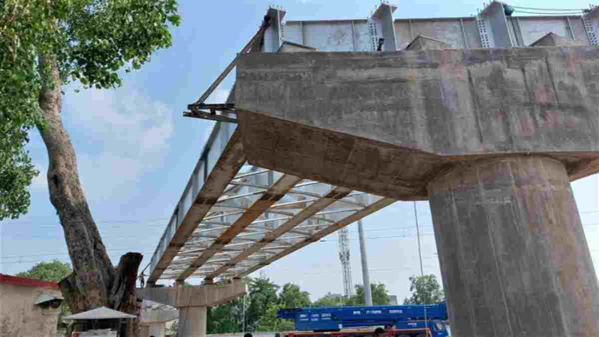 निशातपुरा ROB का सुस्त काम: 72 करोड़ के ब्रिज की लागत पहुंची 90 करोड़, 18 महीने में बना सिर्फ ढांचा