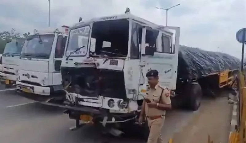 जयपुर के 200 फीट बाइपास पर दर्दनाक हादसा, फुटपाथ पर बैठे परिवार पर चढ़ा ट्रेलर
