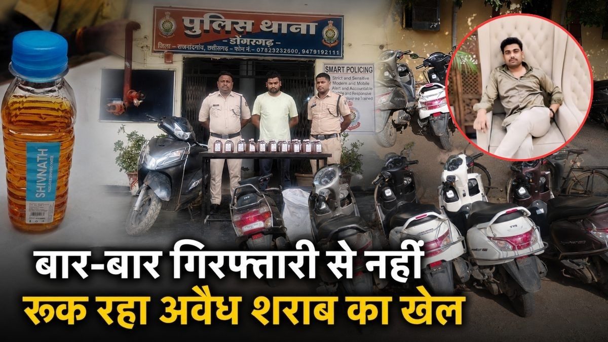 बार-बार गिरफ्तारी, फिर वही कारोबार! अवैध शराब के कथित नेटवर्क पर फिर उठे सवाल