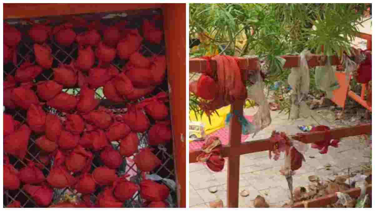 आस्था का सौदा: खैरुआ सरकार मंदिर में मन्नत के नारियलों को गुपचुप बेचने वाले पुजारी भाइयों पर FIR, भक्तों में भारी आक्रोश 