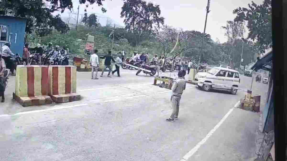 सिंगरौली में NCL कर्मी की दबंगई: बैरियर पर मचा बवाल! CCTV में कैद हुई घटना 