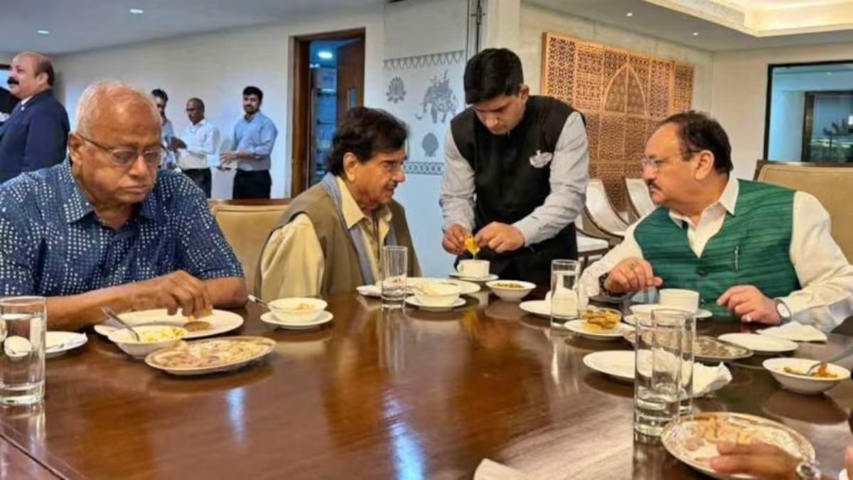 शत्रुघ्न सिन्हा और जेपी नड्डा के बीच लंच पॉलिटिक्स: फोटो सामने आने के बाद चर्चाओं का दौर शुरू, फोटो पर TMC सांसद सौगत रॉय की आई सफाई