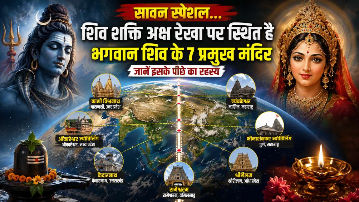 सावन स्पेशल रिपोर्टः केदारनाथ से रामेश्वरम तक… एक ही लाइन में बनें हैं भगवान शिव के 7 प्रमुख मंदिर, आखिर क्या है इसका रहस्य?