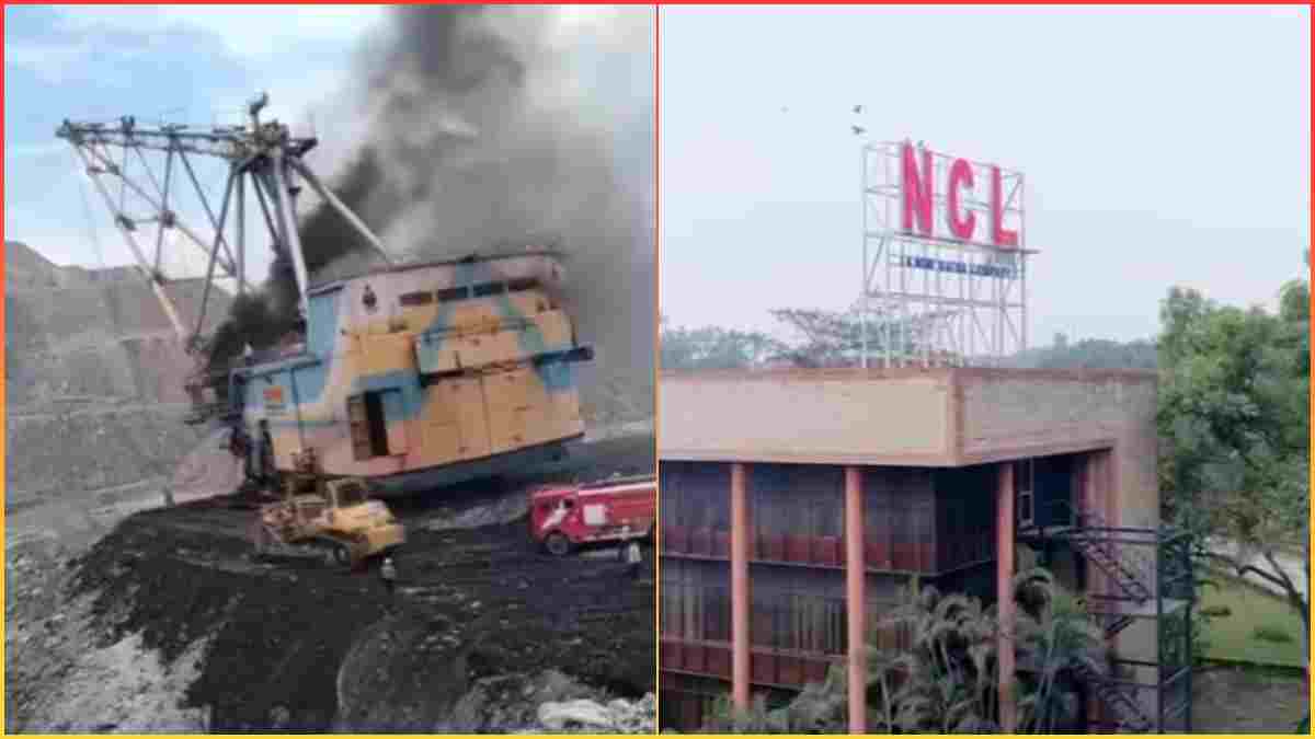 NCL मिनीरत्न कंपनी के निगाही परियोजना में फिर बड़ा हादसा, 50 करोड़ की बजरंग ड्रैगलाइन में लगी आग, सुरक्षा व्यवस्था पर फिर उठे सवाल