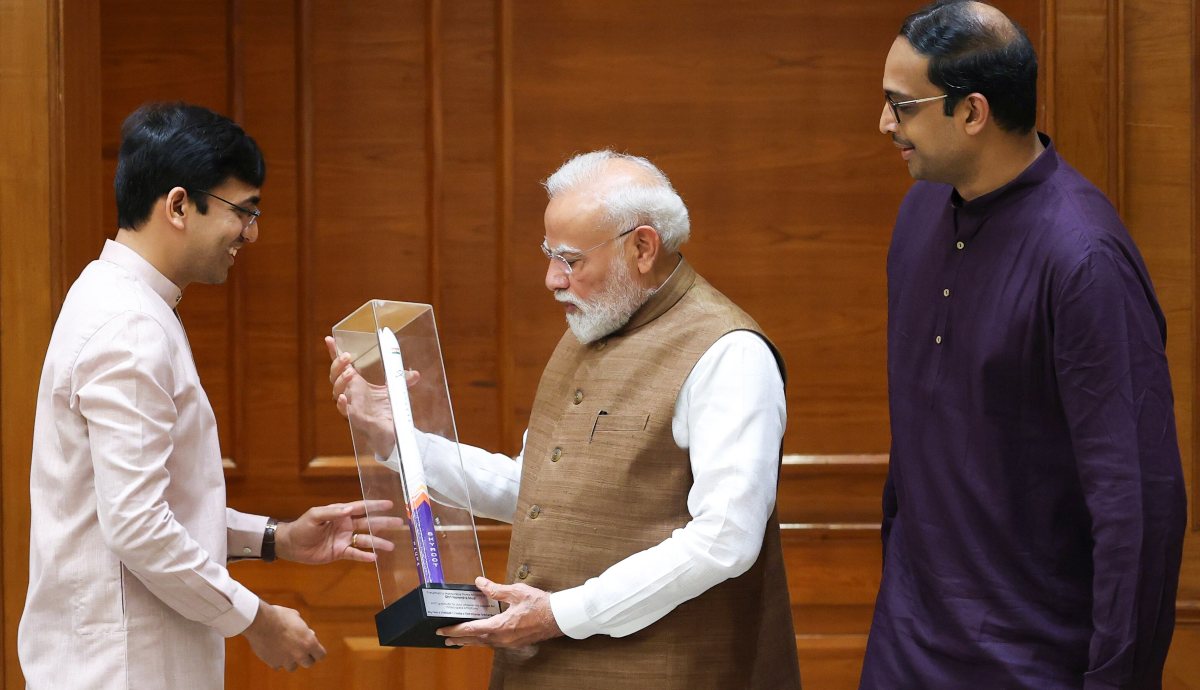 पीएम मोदी से मिले Skyroot Aerospace के फाउंडर, फ्यूचर प्लानिंग सुनकर जताई खुशी
