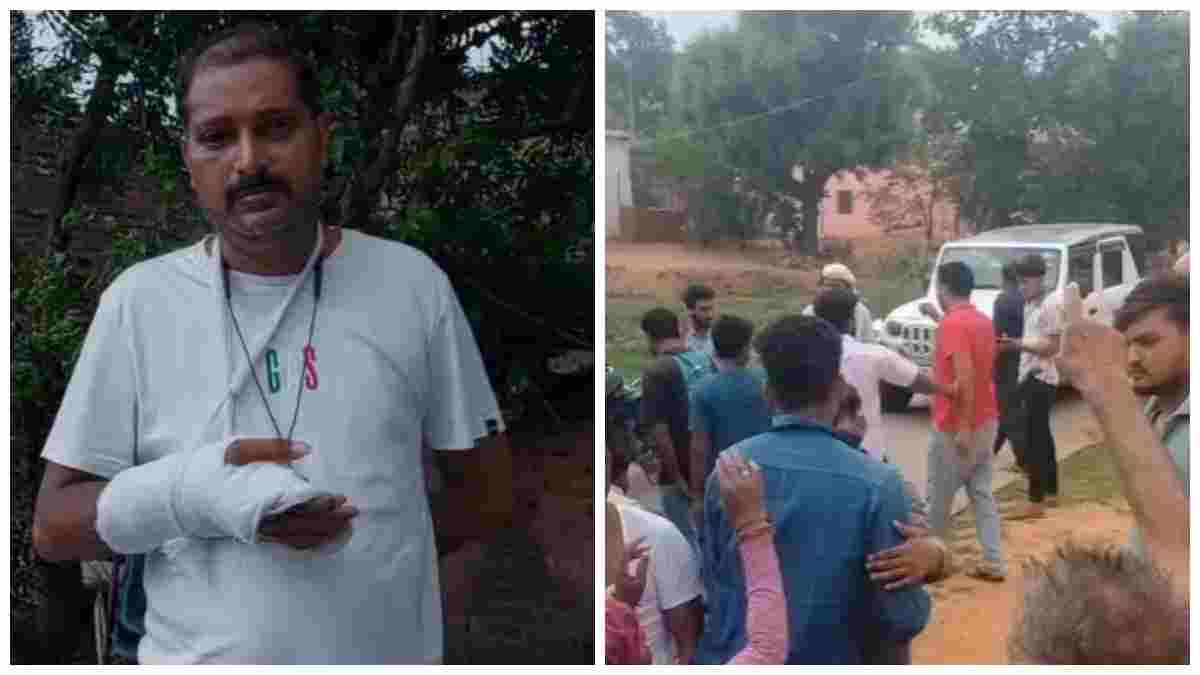 शराब माफियाओं का आतंक: रास्ता रोककर ठेकेदार और मुनीम को पीटा, गाड़ियों में की तोड़फोड़ 