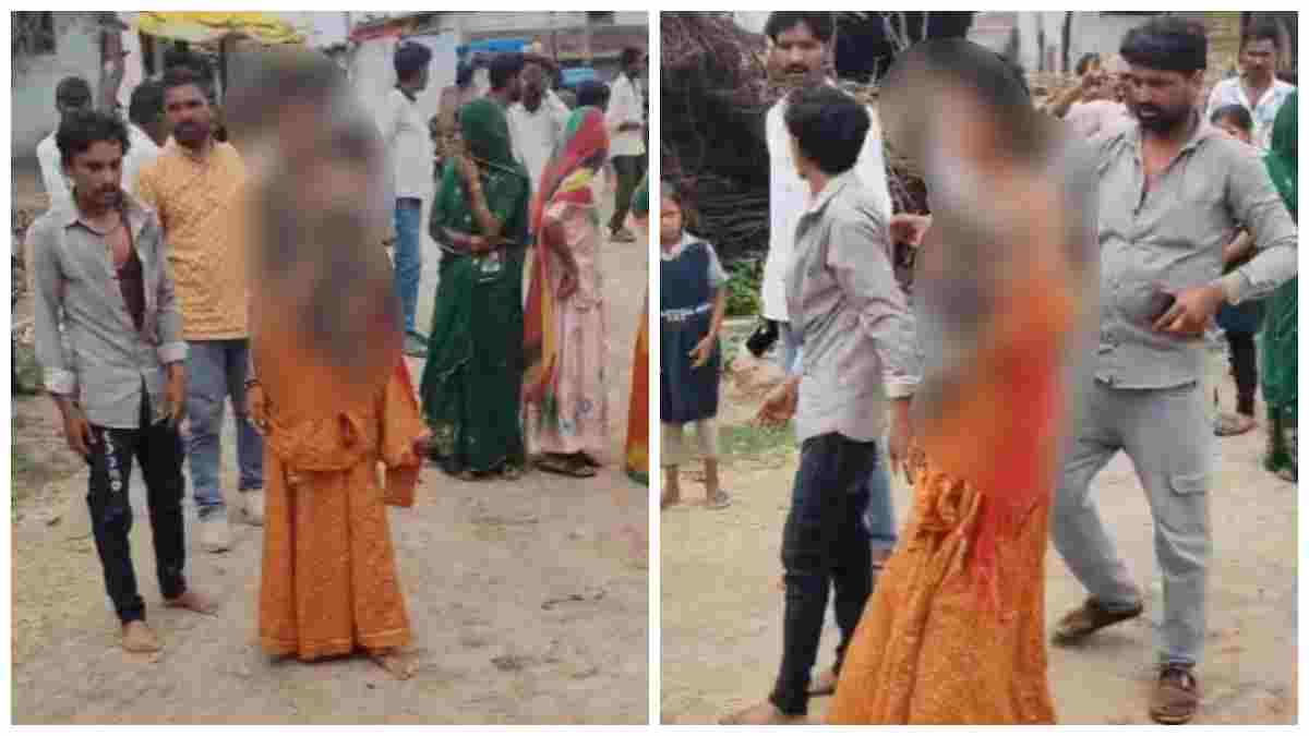 जमीन विवाद में हैवानियत की हद: हिस्सा मांगने पर महिला के काटे बाल, जूतों की माला पहनाकर अर्धनग्न गांव में घुमाया  