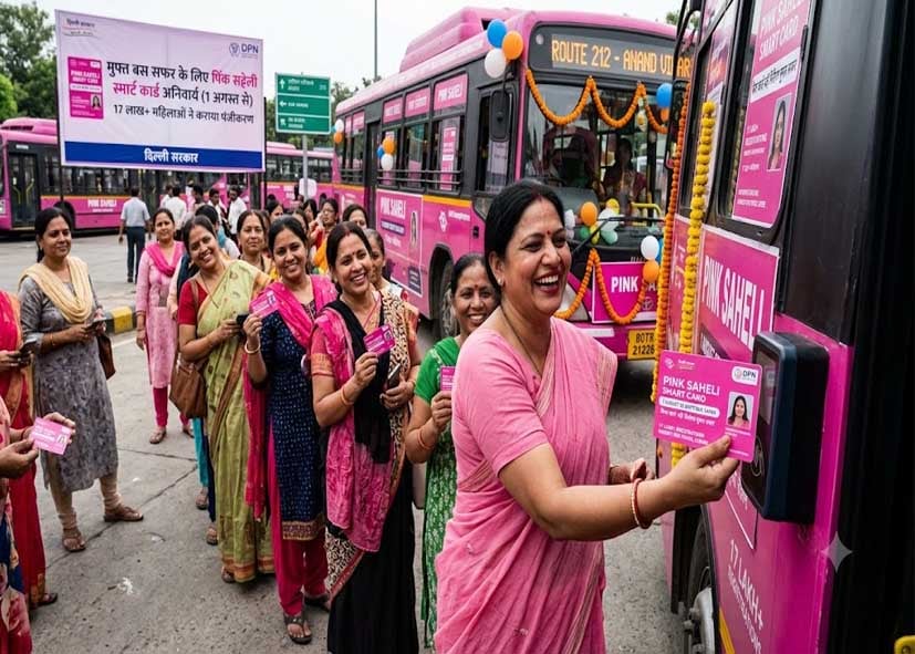Pink Saheli Smart Card: 1 अगस्त से बिना कार्ड नहीं मिलेगा मुफ्त बस सफर, 17 लाख महिलाओं ने कराया पंजीकरण