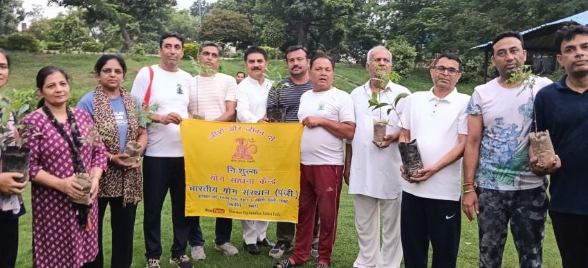 नारायणगढ़ में योग, एरोबिक्स और पौधारोपण की त्रिवेणी; ‘एक पेड़ मां के नाम’ कर दिया बड़ा संदेश