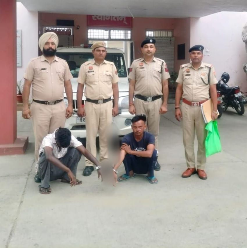 अंबाला पुलिस ने दो हेरोइन तस्करों को दबोचा, नशा मुक्त अभियान के तहत 10.23 ग्राम नशीला पदार्थ बरामद