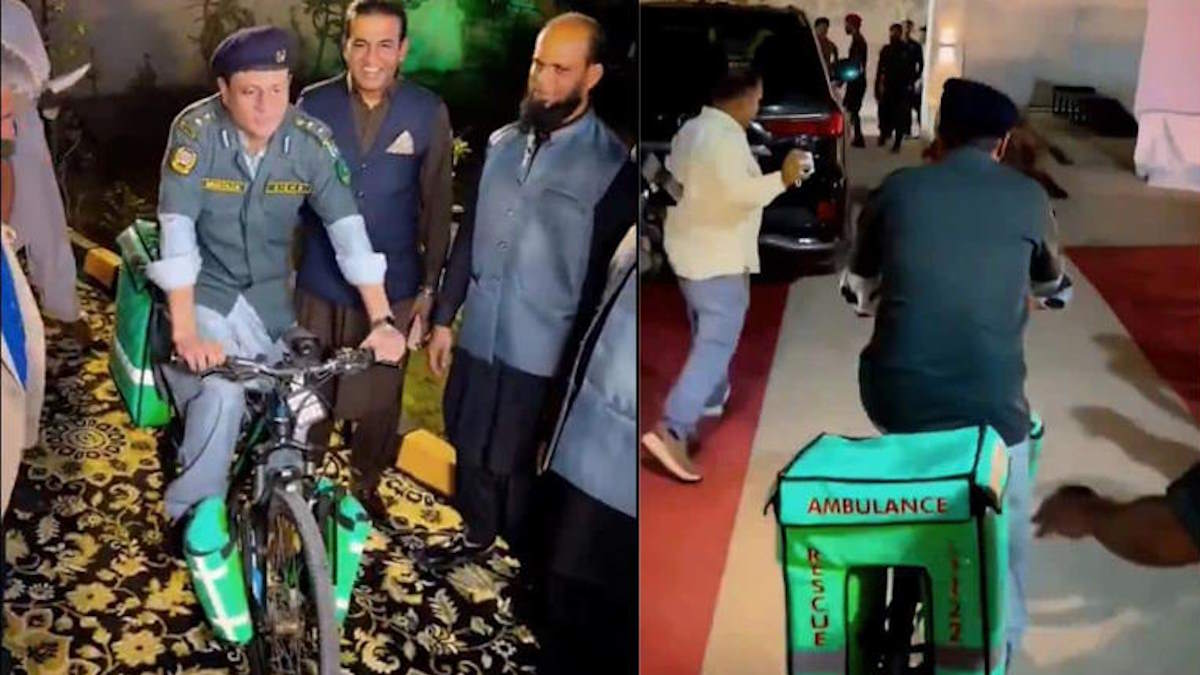 पाकिस्तान के ‘साइकिल एम्बुलेंस’ की हो रही चारों ओर चर्चा, ऑनलाइन रिएक्शन की आई बाढ़…