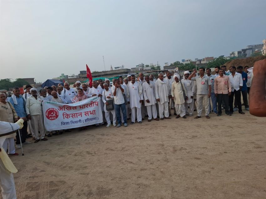 भिवानी से दिल्ली हुंकार भरने निकले सैकड़ों किसान-मजदूर, 10 अगस्त से ‘जेल भरो आंदोलन’ की चेतावनी