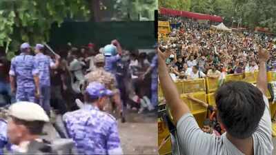 जंतर-मंतर लाठीचार्ज के विरोध में हिसार कांग्रेस लीगल डिपार्टमेंट का प्रदर्शन, शिक्षा मंत्री धर्मेंद्र प्रधान को बर्खास्त करने की मांग