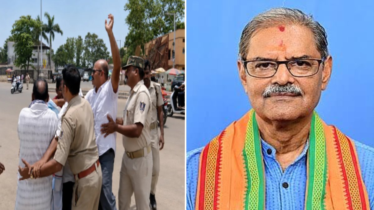 बरगढ़ में उपमुख्यमंत्री कनक वर्धन सिंहदेव का विरोध: दौरा शुरू होने से पहले कई किसान गिरफ्तार, गांधी चौक पर लगे ‘गो-बैक’ के नारे