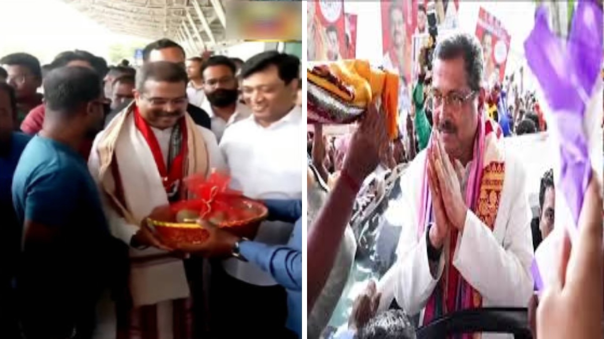भुवनेश्वर एयरपोर्ट पहुंचे धर्मेंद्र प्रधान: बीजेपी कार्यकर्ताओं ने किया भव्य स्वागत, लगे ‘जिंदाबाद’ के नारे