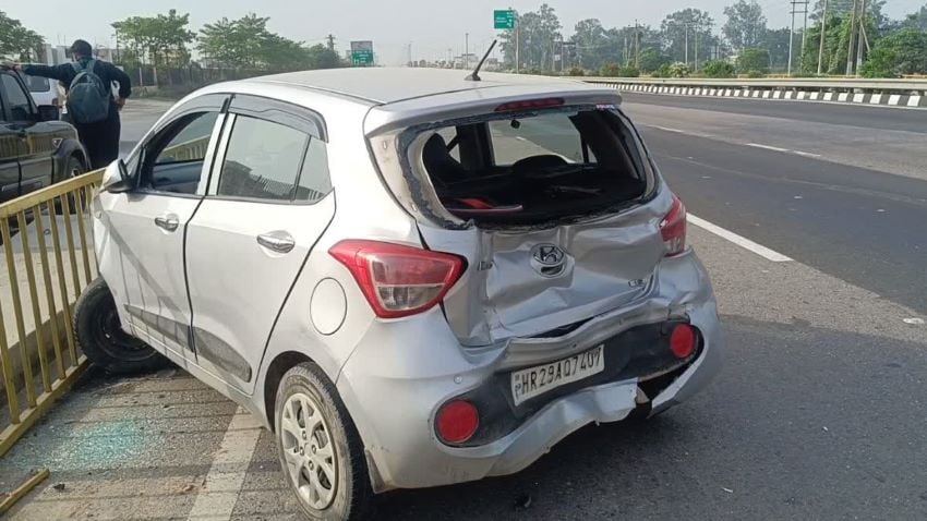 गन्नौर में सड़क किनारे मौत बनकर आया ट्रक: पंक्चर कार का टायर बदल रहे दो युवकों को कुचला, मौके पर मौत; जीजा गंभीर