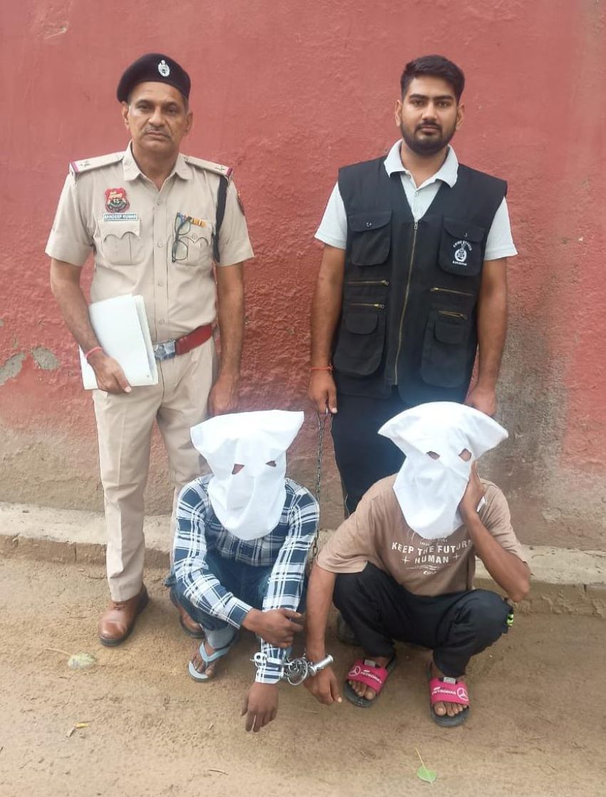 गुरुग्राम में महिला से बैग झपटकर भागने वाले दो शातिर बदमाश दबोचे, एक आरोपी पर पहले से 7 केस दर्ज
