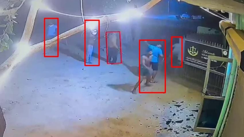 गुरुग्राम में रंगदारी न देने पर अंडा कारोबारी के दफ्तर में हमला, सीसीटीवी में कैद हुई वारदात