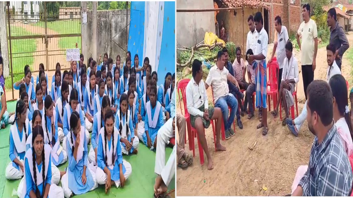 स्कूल में ताला जड़कर छठवे दिन भी हड़ताल पर बैठे बच्चे: शिक्षकों की पदस्थापना की मांग जारी