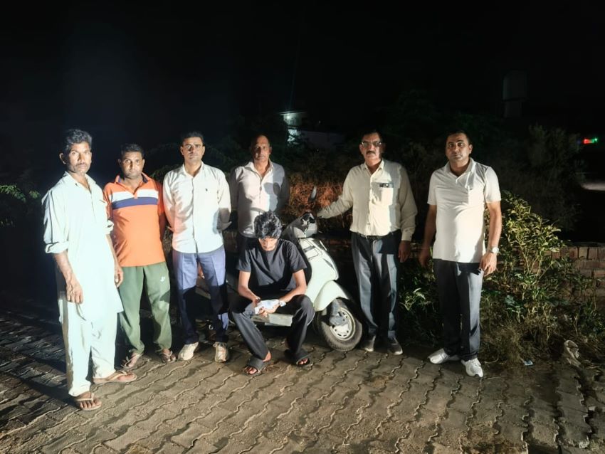 हिसार में 10 ग्राम हेरोइन और स्कूटी के साथ नशा तस्कर गिरफ्तार, एंटी नारकोटिक सेल की कार्रवाई