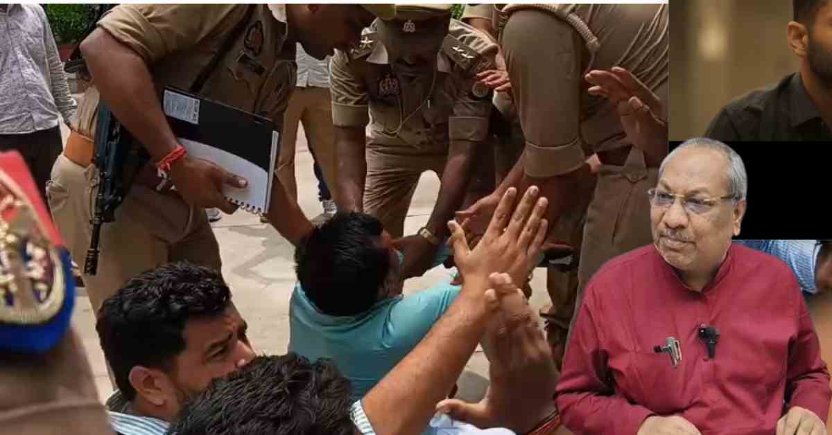 बलिया में मंत्री संजय निषाद का विरोध, ‘दलाल’ टिप्पणी पर कांग्रेस और छात्र नेताओं का हंगामा